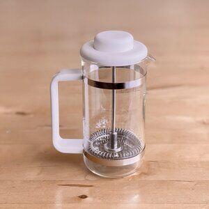 Vintage Classic Bodum Bistro 3--cup French Press Coffee Maker Matte White